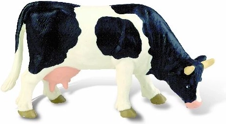 Bullyland karvė Liesel, juodai balta figūrėlė