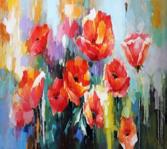 Norimpex deimantinė mozaika „Vilko aguonos“ 30 × 40 cm