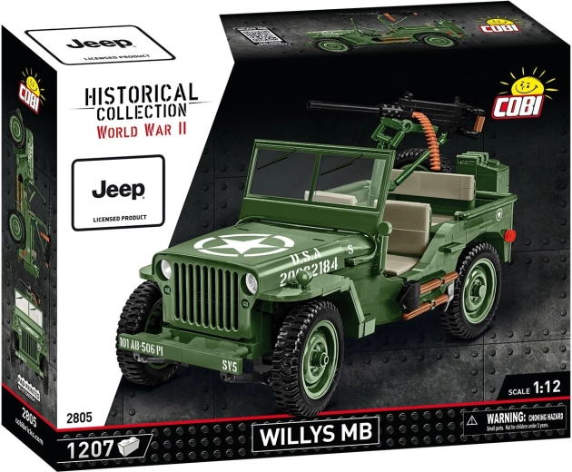 Cobi Jeep Willys MB 1:12 konstruktorius (1207 detalės)