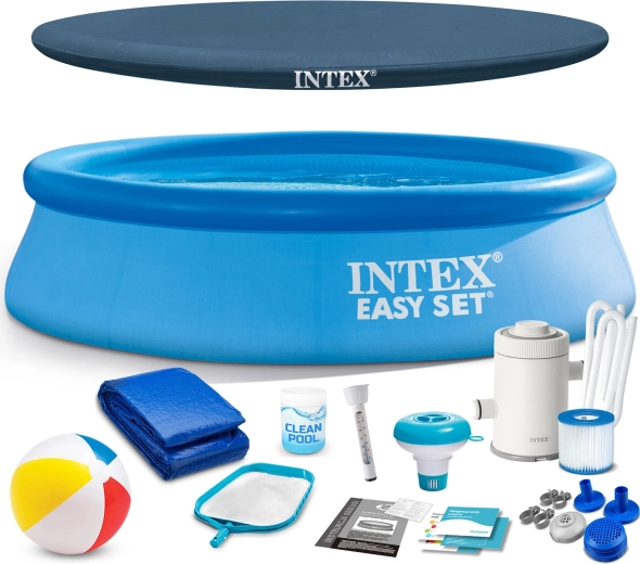 Pripučiamas sodo baseinas 244 × 61 cm INTEX Easy Set 16in1