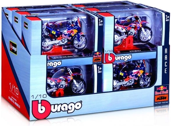 Motociklas Bburago Red Bull 1:18 metalinis modelis