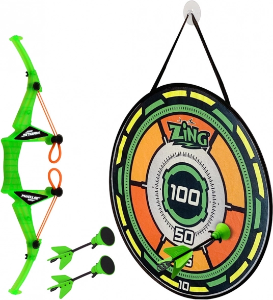 Zing Air Storm Bullz Eye Bow with Target and 3 Foam Arrows