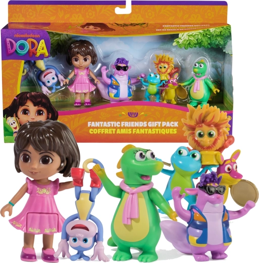 Dora tyrinėtoja – dovanų rinkinys Fantastic Friends, 5 figūrėlės
