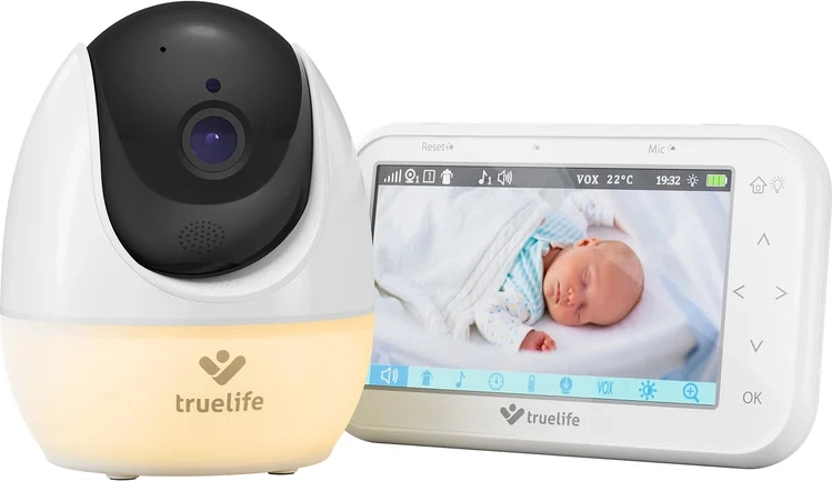 Vaizdo auklė TRUELIFE NannyCam R4 Pro su pasukama kamera ir 4,3" IPS ekranu