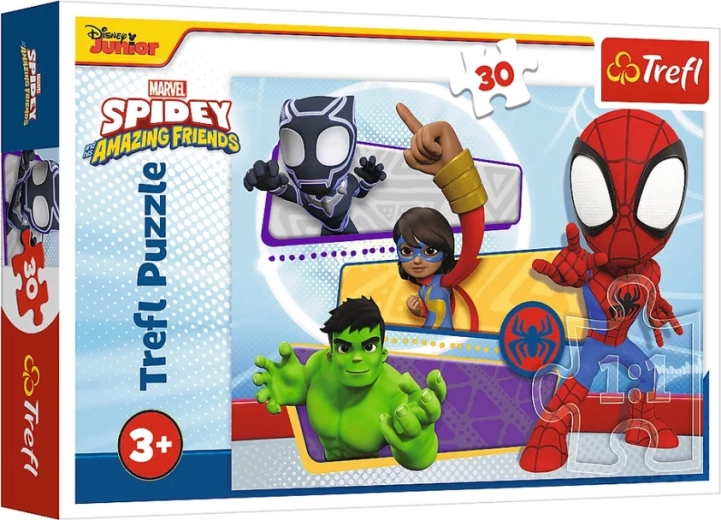 30-piece Puzzle – Brave Spidey – MARVEL – Trefl