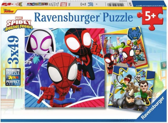 Dėlionė RAVENSBURGER Spidey 3×49 dalių