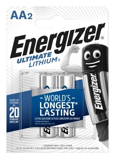 Energizer Ultimate Lithium AA batteries - 2 pcs