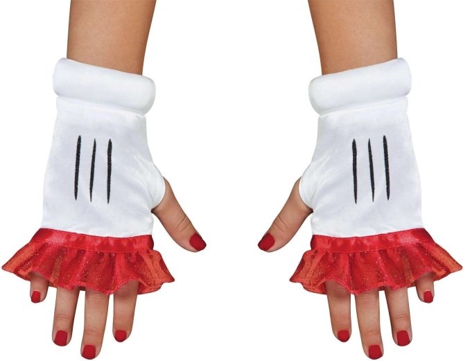 Children's Fingerless Minnie Mouse Gloves