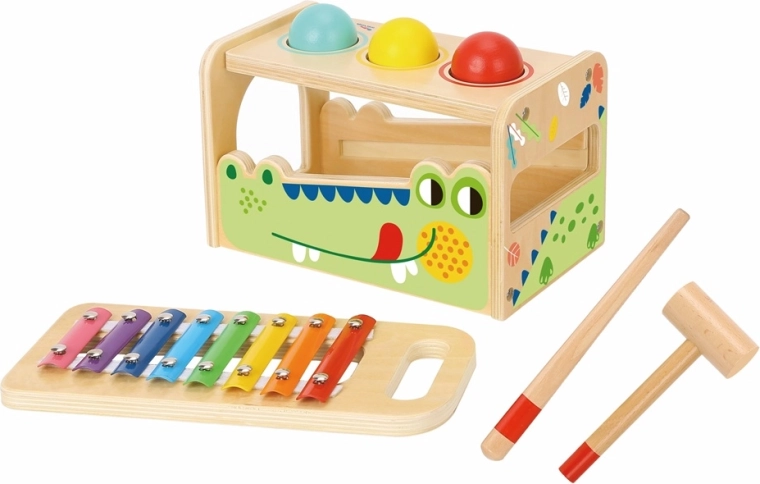 2Kids Toys Crocodile Hammering Bench and Xylophone