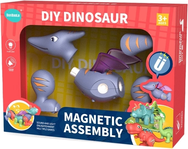 Magnetinis surenkamas konstruktorius pterozauras