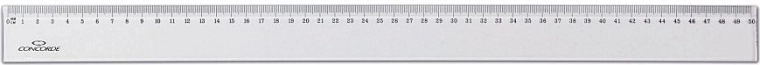 Permatomas CONCORDE liniuotė 50 cm