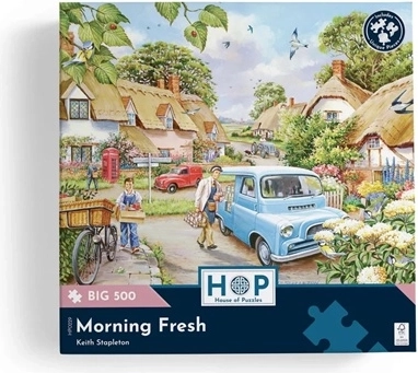 Picturesque countryside morning scene