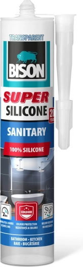 Bison Super sanitary silicone transparent 280 ml