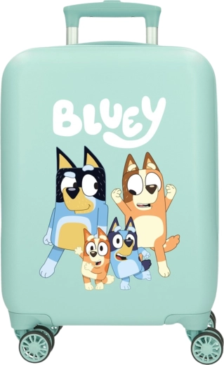 Bluey Family Turquoise Hard-Shell Children's Suitcase 50 cm, 33 l