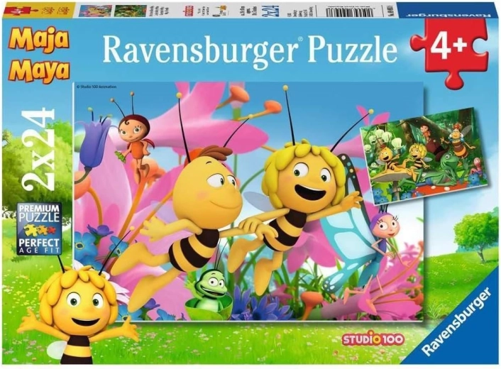 Ravensburger dėlionė Bitė Maja 2x24 dalių