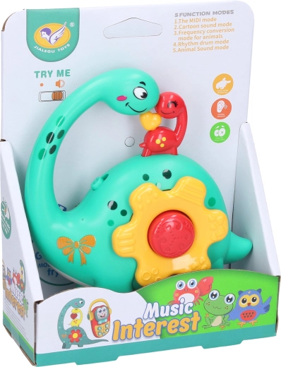 Dinozauras su šviesos ir garso efektais 12 cm – 1 vnt.