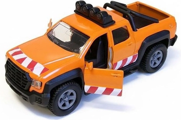 Realistinis kelių tarnybos automobilis su atidaromomis durimis