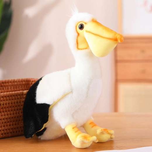 Pliušinis pelikanas 24 cm – minkštas prisiglaudimo žaislas