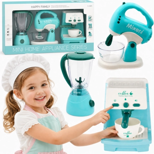 Woopie 3-in-1 kitchen appliance set with light and sound effects
