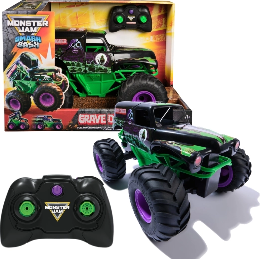 Monster Jam RC sunkvežimis GRAVE DIGGER Smash & Bash 1:15