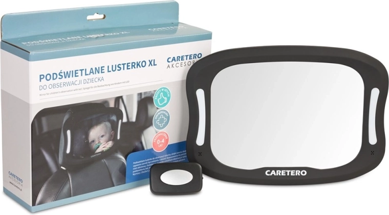 Backlit XL Car Baby Mirror CARETERO