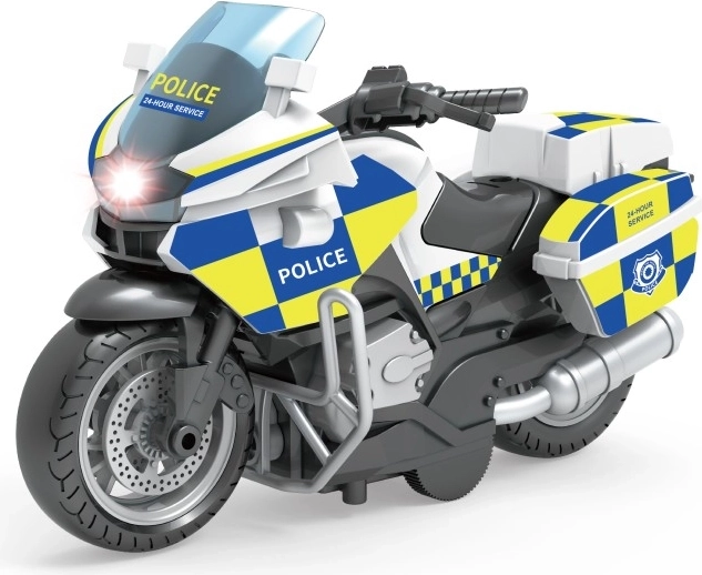 Policijos motociklas su „pull back“ funkcija