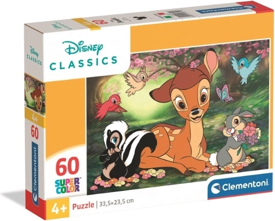 Clementoni SuperColor dėlionė Bambi 60 detalių