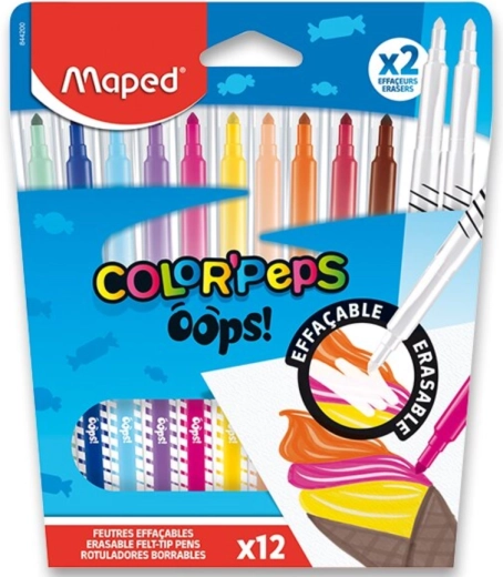 Fixy MAPED Color’Peps Oops 12 colors + 2 erasers