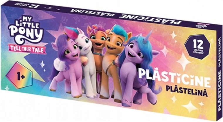 Plastilinas ASTRA – 12 spalvų, MY LITTLE PONY motyvas