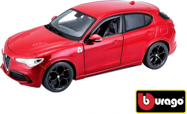 Bburago automobilio modelis 1:24 Alfa Romeo Stelvio raudonas