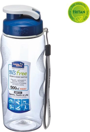 Plastikinis vandens buteliukas Bisfree 500 ml, mėlynas