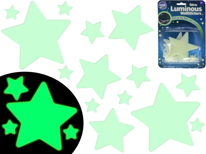 Glow-in-the-dark stars for kids’ room, 28 pcs