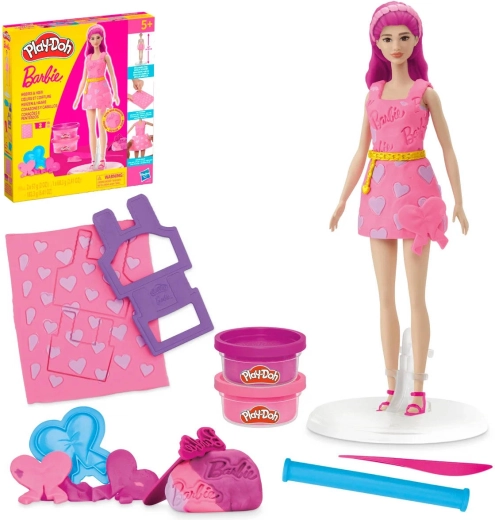 Play-Doh Barbie kūrybinis rinkinys „Plaukai ir širdelė“