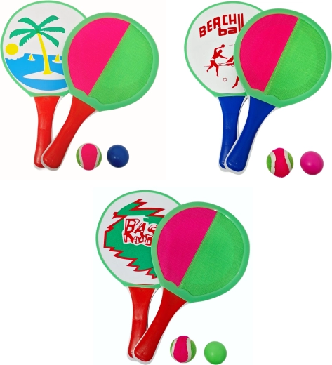 2 viename paletės Catch Ball su kamuoliukais