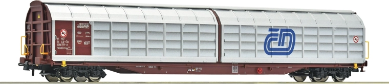 Roco four-axle freight car with sliding walls Habbillns ČD