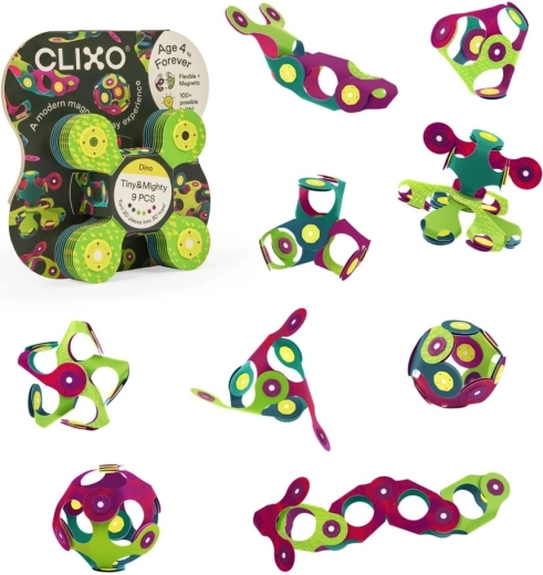 Magnetinis konstruktorius Tiny & Mighty – dinozaurai, 9 dalys