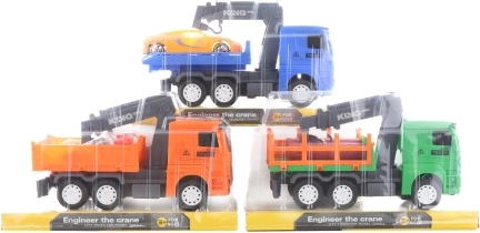 Plastikinis statybinis automobilis su inerciniu mechanizmu 22 × 12 × 7,5 cm