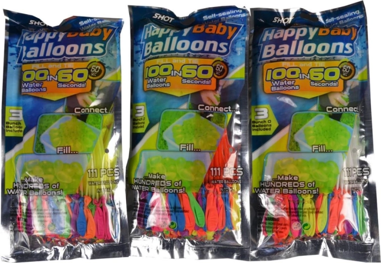 Water Balloons 25 cm – fill 111 pcs in 60 seconds