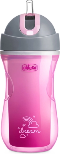 Chicco sports insulated straw cup 266 ml, blue (14m+)