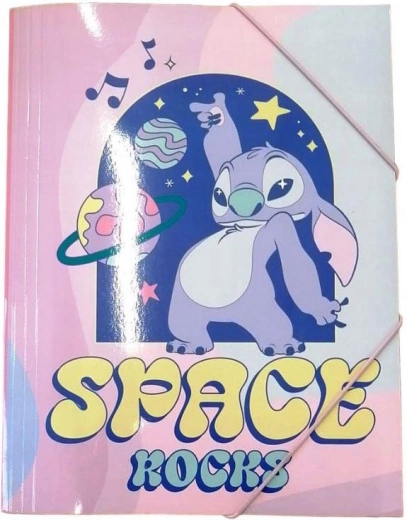 Sąsiuvinių aplankas Lilo ir Stitch A4 su gumyte – 1 vnt.