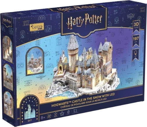 CubicFun Harry Potter Hogwarts Castle 3D puzzle with LED (Winter Edition)
