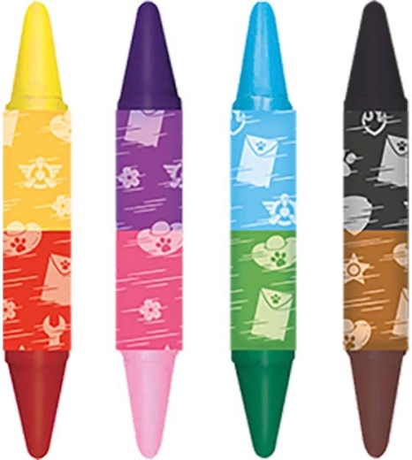 Large double-ended wax crayons for easy grip