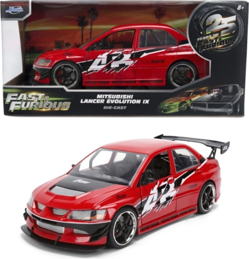 Jada Toys Fast & Furious Mitsubishi Lancer Evolution IX 2006 metalinis modelis 1:24 – 1 vnt.