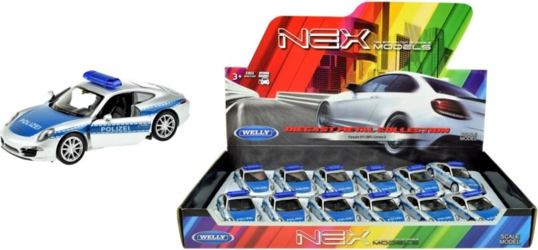 Police Model Porsche 911 Carrera S 12 cm – Welly
