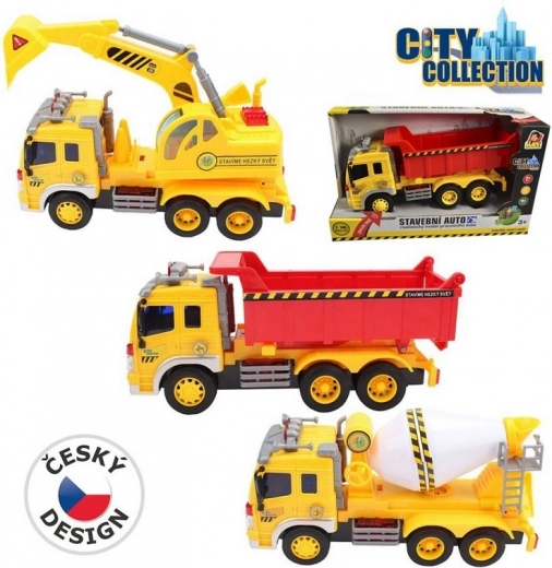 Miestų kolekcijos (City Collection) statybinė mašinėlė su baterijomis, garsu ir šviesa