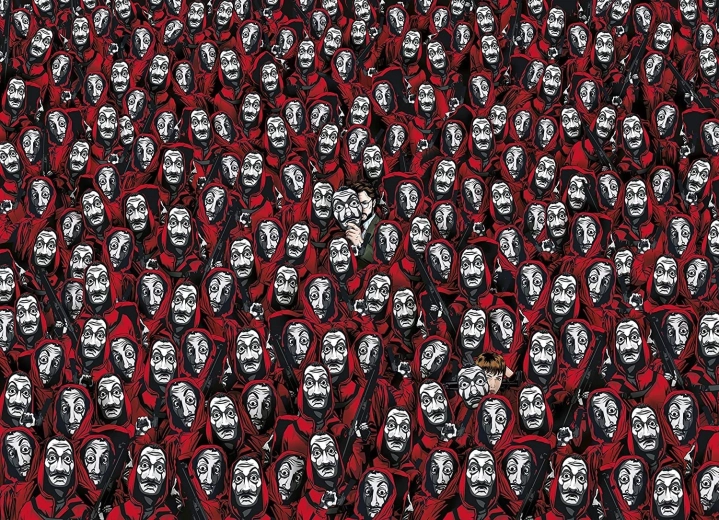 Clementoni Impossible Netflix Money Heist Paper House Puzzle, 1000 Pieces