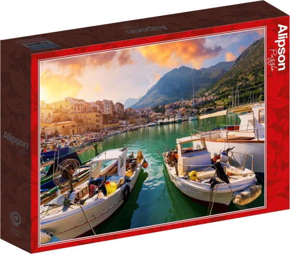 Alipson Puzzle Boats in a Sicilian Harbor, 1000 Pieces