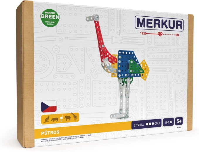 Merkur Zoo – Ostrich, 106 pieces