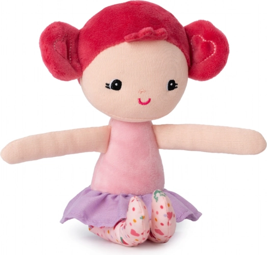 Lilliputiens heart-shaped handbag with Aline doll