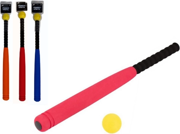 Foam baseball bat with ball - 1 piece